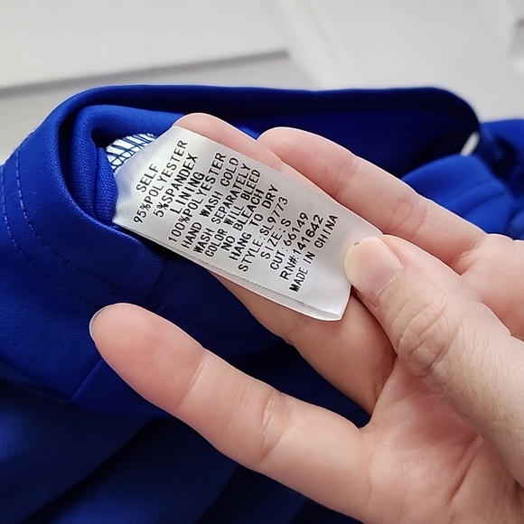 She & Sky Blue Romper with Keyhole - Picture 4 of 5